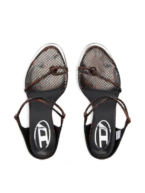 Diesel D-Diam's Infra Lace 90 sandals - Brown