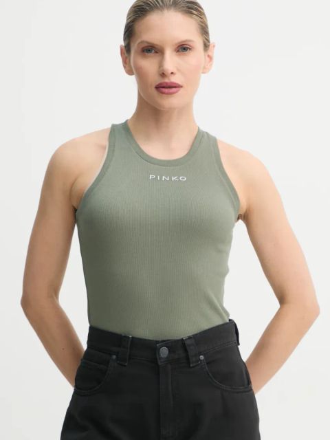 Pinko top damski kolor zielony 100822 A2C1