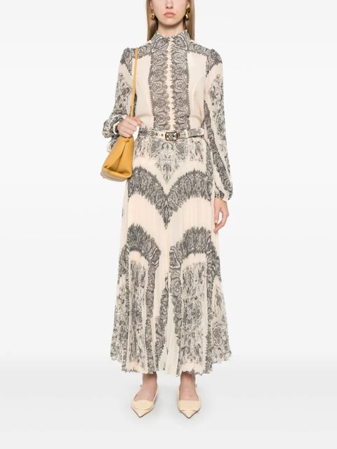 ZIMMERMANN Sunray pleated blouse - Neutrals - zdjęcie produktu nr 2