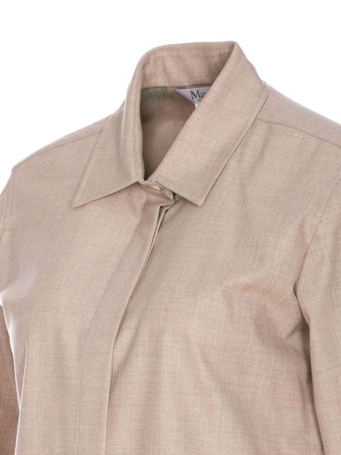 Max Mara Tebaide classic collar button shirt - Neutrals