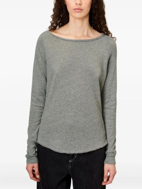 American Vintage Sonoma boat-neck raglan-sleeve T-shirt - Grey - zdjęcie produktu nr 2