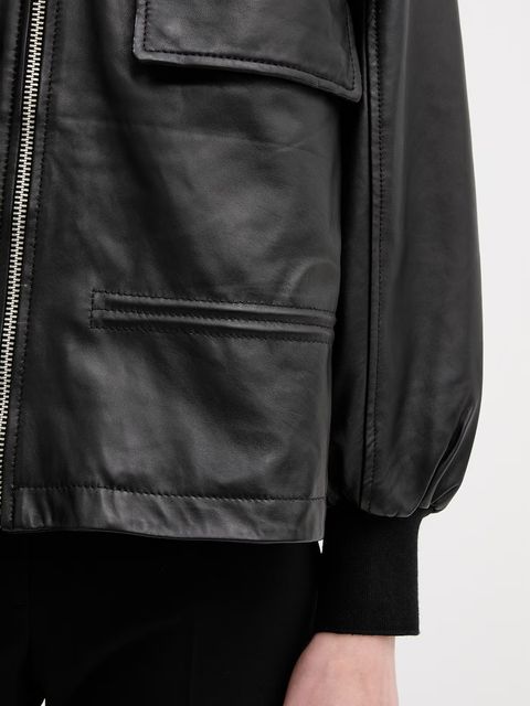 AllSaints kurtka bomber skórzana FLOR