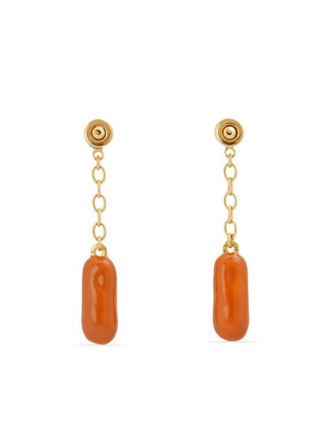 Marni hot dog-motif drop earrings - Orange - zdjęcie produktu nr 2