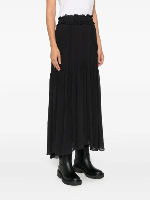MARANT ÉTOILE ruffled maxi skirt - Black - zdjęcie produktu nr 2