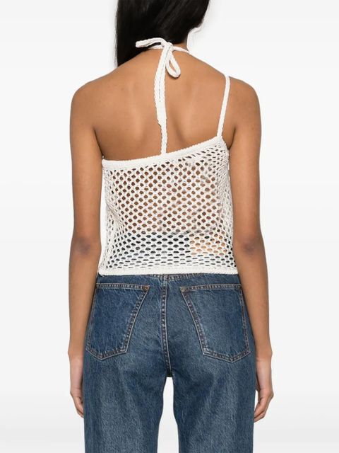 Cult Gaia Nazanin crochet-knit top - Neutrals