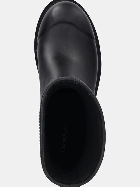 Calvin Klein kalosze MID RAINBOOT RUBBER damskie kolor czarny YW0YW02004