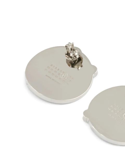 MM6 Maison Margiela mirror earrings - Silver - zdjęcie produktu nr 2
