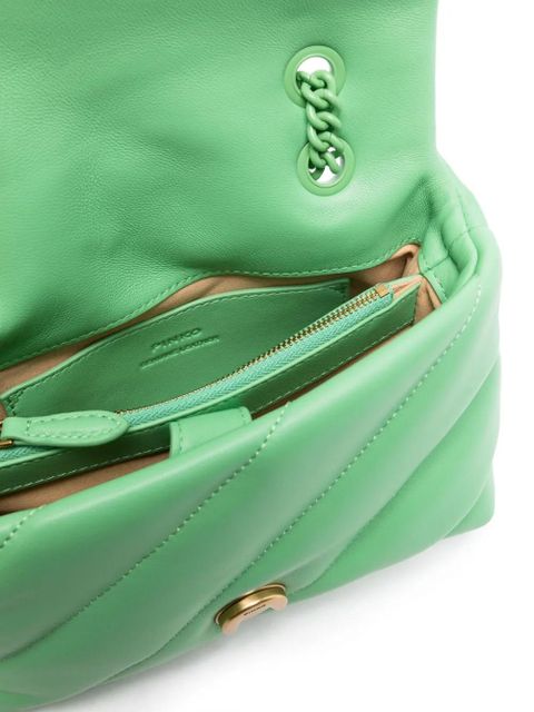 PINKO mini Love quilted shoulder bag - Green