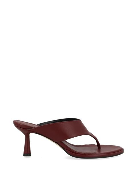 Aeyde leather heeled sandals - Red - zdjęcie produktu nr 1