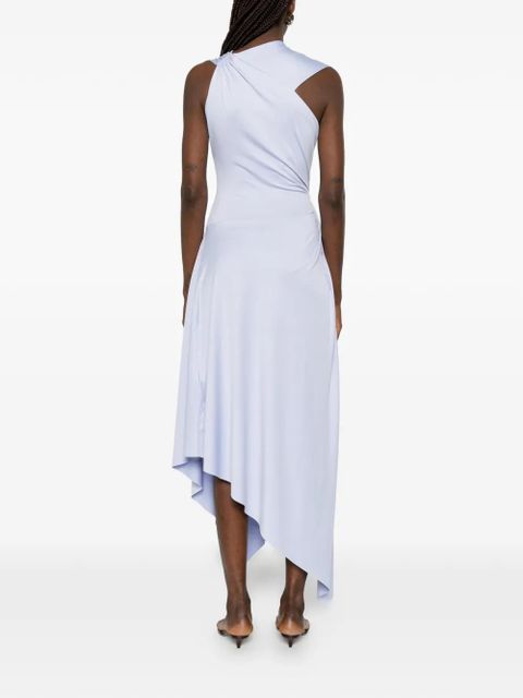 Victoria Beckham twisted sleeveless asymmetric dress - Blue