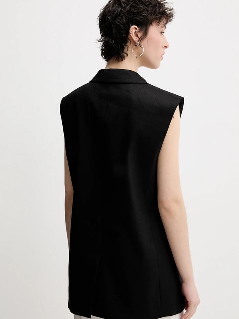 HUGO kamizelka lniana