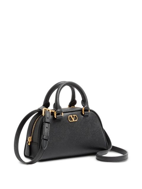 Valentino Garavani mini Bowling V-logo signature tote bag - Black