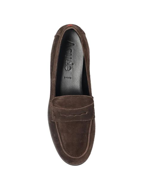 Aeyde suede leather loafers - Brown