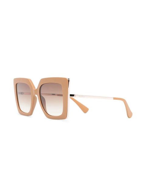 Max Mara Eyewear square-frame tinted sunglasses - Brown - zdjęcie produktu nr 2