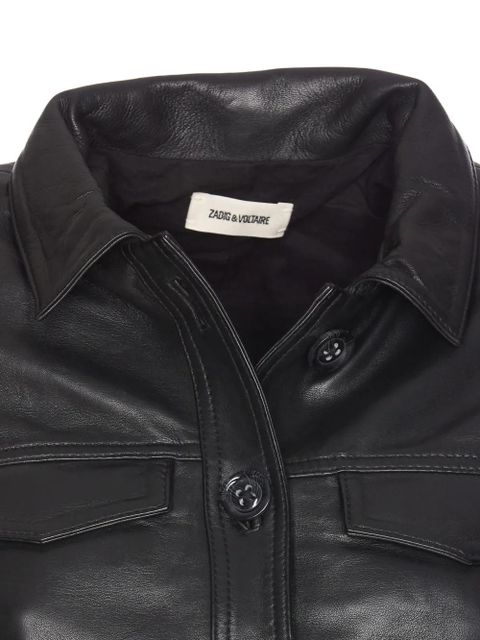 Zadig&Voltaire Liam leather jacket - Black