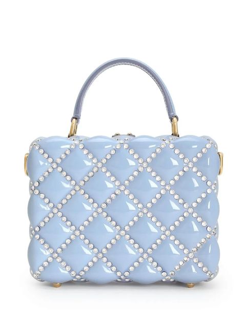Dolce & Gabbana crystal-embellished padlock mini bag - Blue