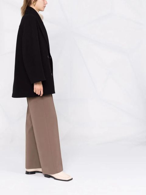 The Row Polli double-breasted coat - Black