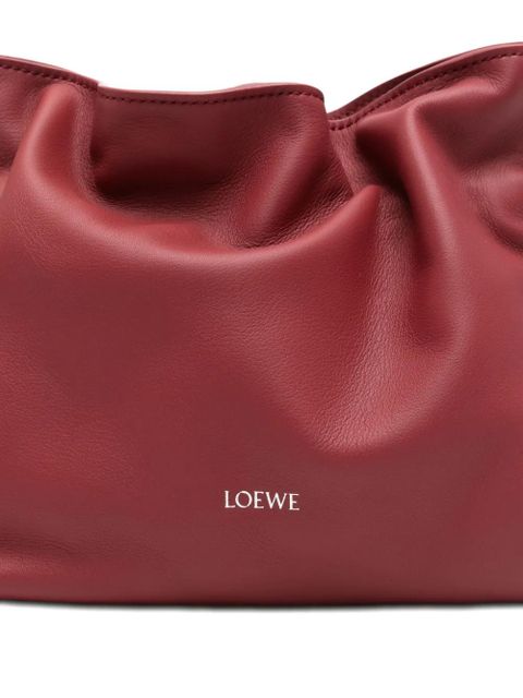 LOEWE mini Flamenco drawstring clutch bag - Red