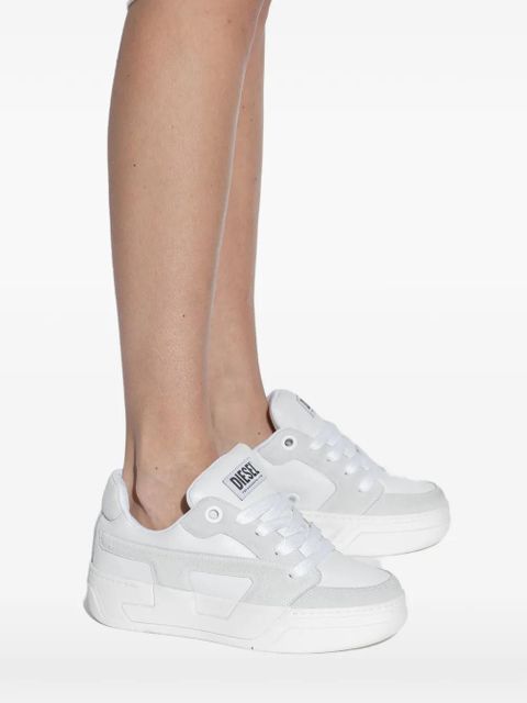 Diesel Panelled low sneakers - White