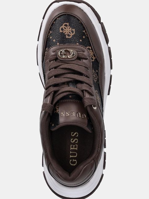 Guess sneakersy BERRETT2 damskie kolor brązowy FLFBRT PEL12 - zdjęcie produktu nr 2