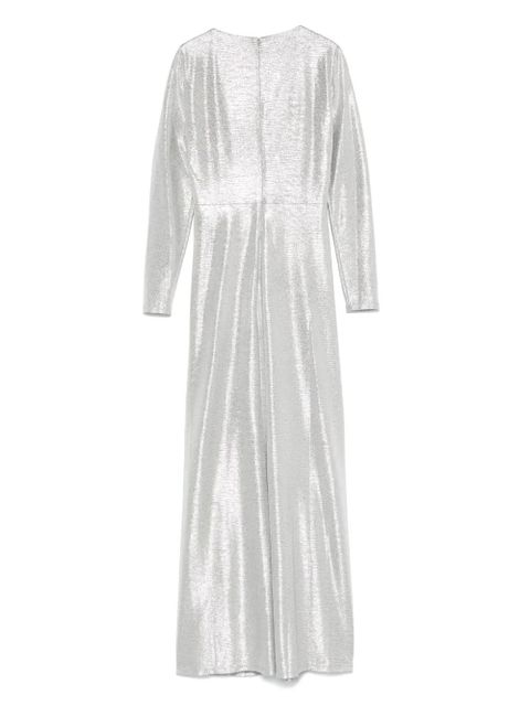 Lauren Ralph Lauren twist-detail gown - Silver - zdjęcie produktu nr 2