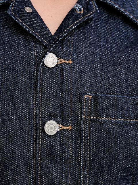 Levi's kombinezon kolor granatowy bawełniany z kołnierzykiemm A4850