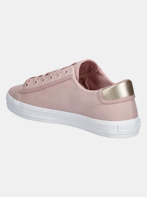 Tommy Hilfiger tenisówki VULC CANVAS LACE UP SNEAKER kolor różowy FW0FW08647