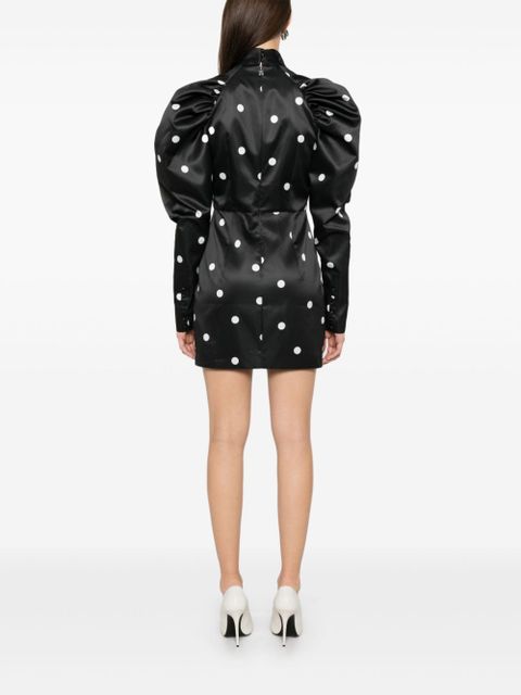 ROTATE BIRGER CHRISTENSEN satin mini dress - Black