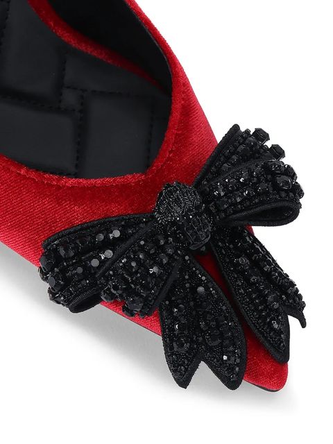 Kurt Geiger London szpilki Belgravia Bow High Sling kolor czerwony 4984950789