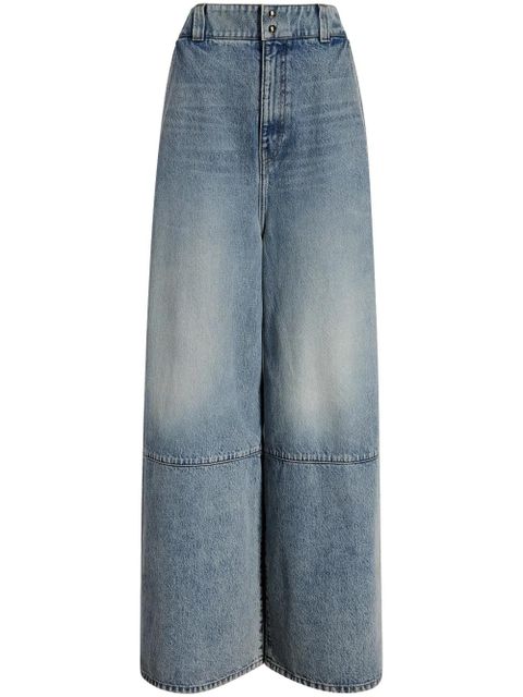 KHAITE Isla high-rise wide-leg jeans - Blue