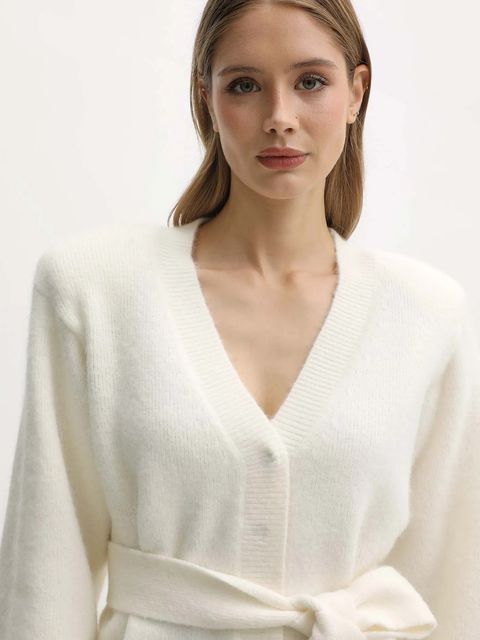 Rotate kardigan z dodatkiem wełny