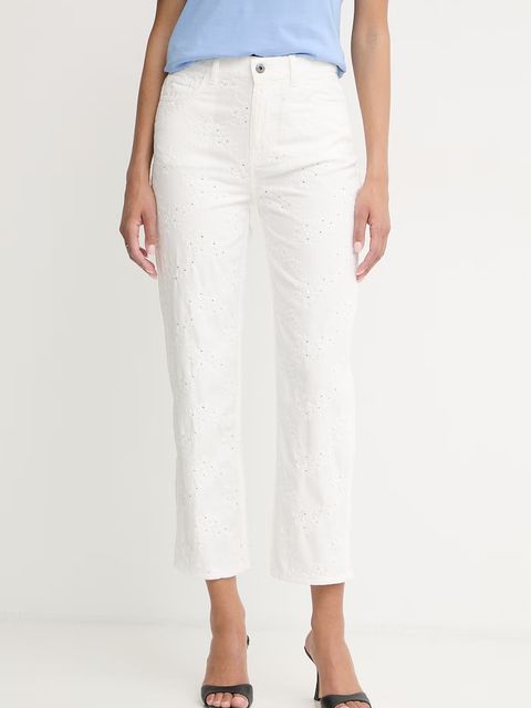 Liu Jo spodnie straight damskie bawełniane - zdjęcie produktu nr 1