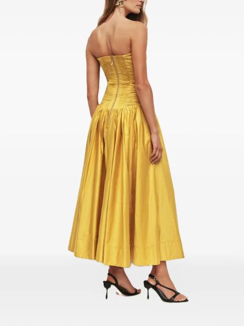 Aje Marigold strapless pocket midi dress - Yellow - zdjęcie produktu nr 2