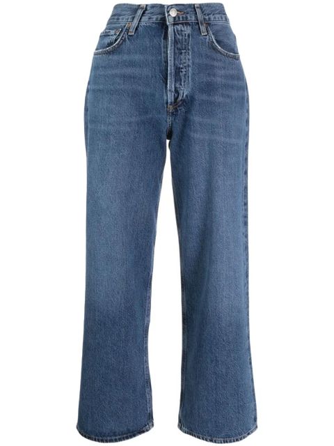 AGOLDE Ren Jean high-rise cropped jeans - Blue - zdjęcie produktu nr 1