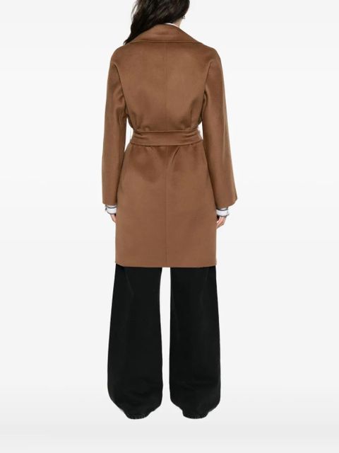 Max Mara belted single-breasted coat - Brown