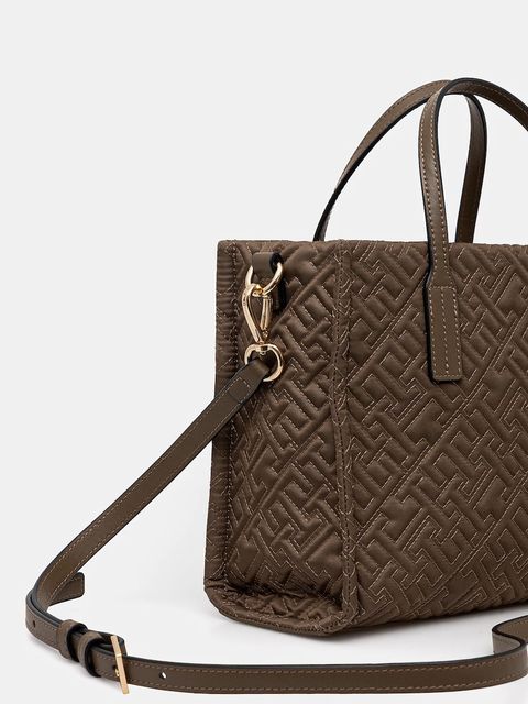 Tommy Hilfiger torebka kolor beżowy AW0AW18162