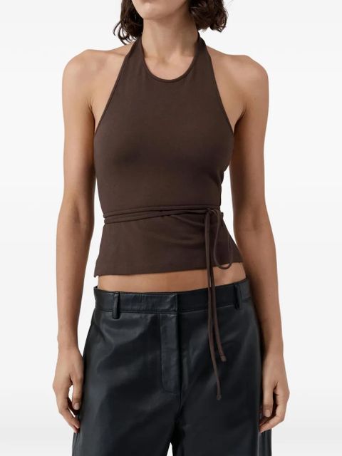 St. Agni jersey halterneck top - Brown - zdjęcie produktu nr 2