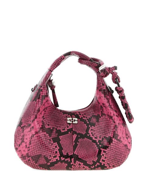 GANNI snake-print mini bag - Pink - zdjęcie produktu nr 1