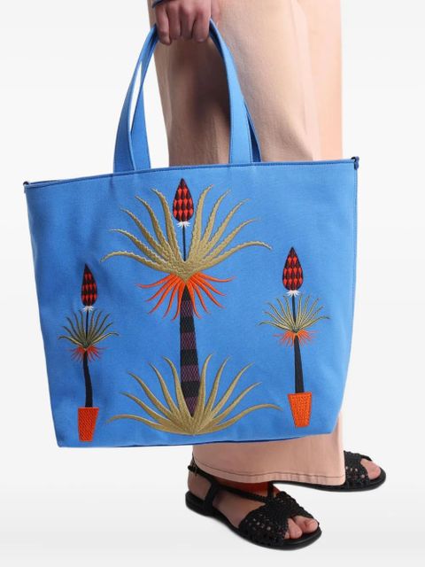 ETRO x Agostino Iacurci canvas tote bag - Blue - zdjęcie produktu nr 2