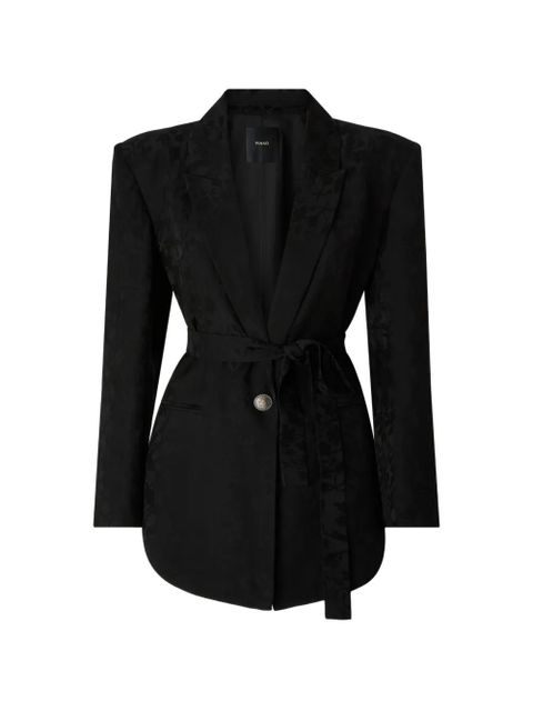 PINKO Castelnovo jacquard belted jacket - Black - zdjęcie produktu nr 1