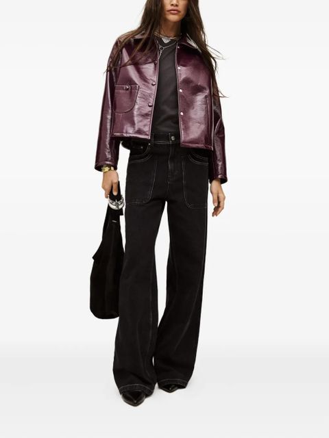 Ba&Sh Meelos buttoned pocket jacket - Purple - zdjęcie produktu nr 2