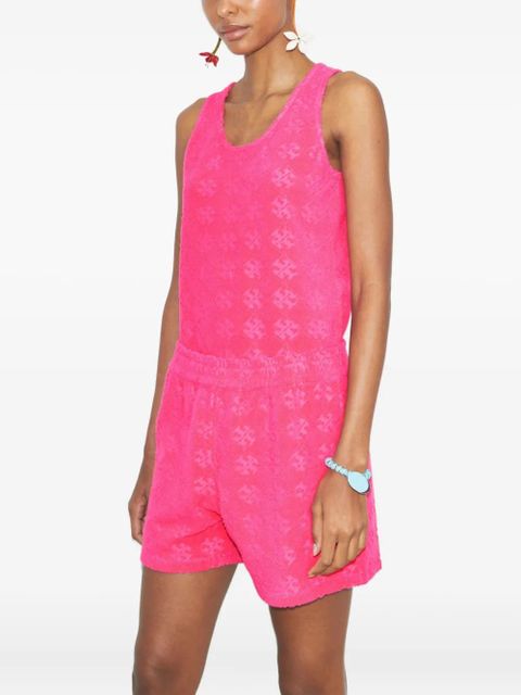 Tory Burch sleeveless textured tank top - Pink
