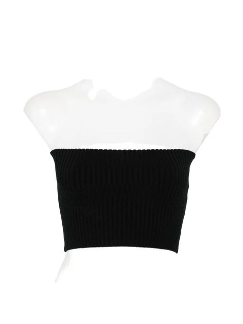 Chloé ribbed-knit bandeau top - Black - zdjęcie produktu nr 1