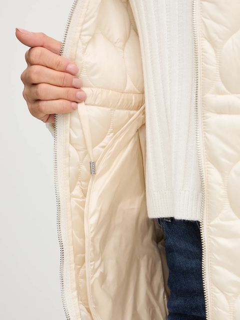 Liu Jo bezrękawnik kolor beżowy przejściowy MF5162 T091A