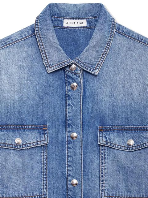 ANINE BING Paxton button-up shirt - Blue