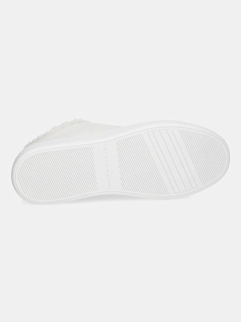 Tommy Hilfiger sneakersy skórzane CASUAL CUPSOLE SNEAKER WL damskie kolor biały FW0FW08824