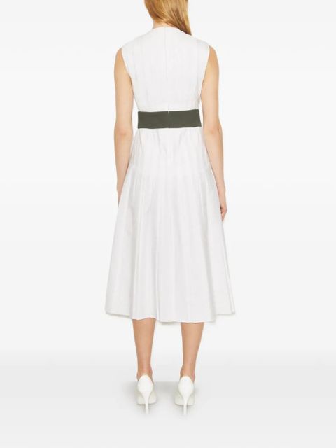 Tory Burch pleated poplin dress - White