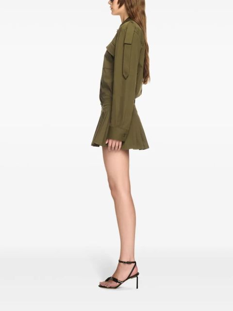 Off-White Savana mini dress - Green