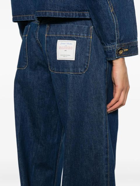 SANDRO patch-pockets jeans - Blue