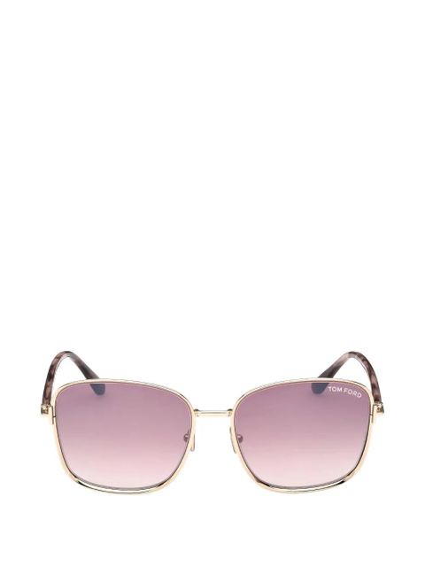 TOM FORD square full rim sunglasses - Gold - zdjęcie produktu nr 1